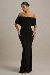 Bowden | Black Bardot Maxi Dress