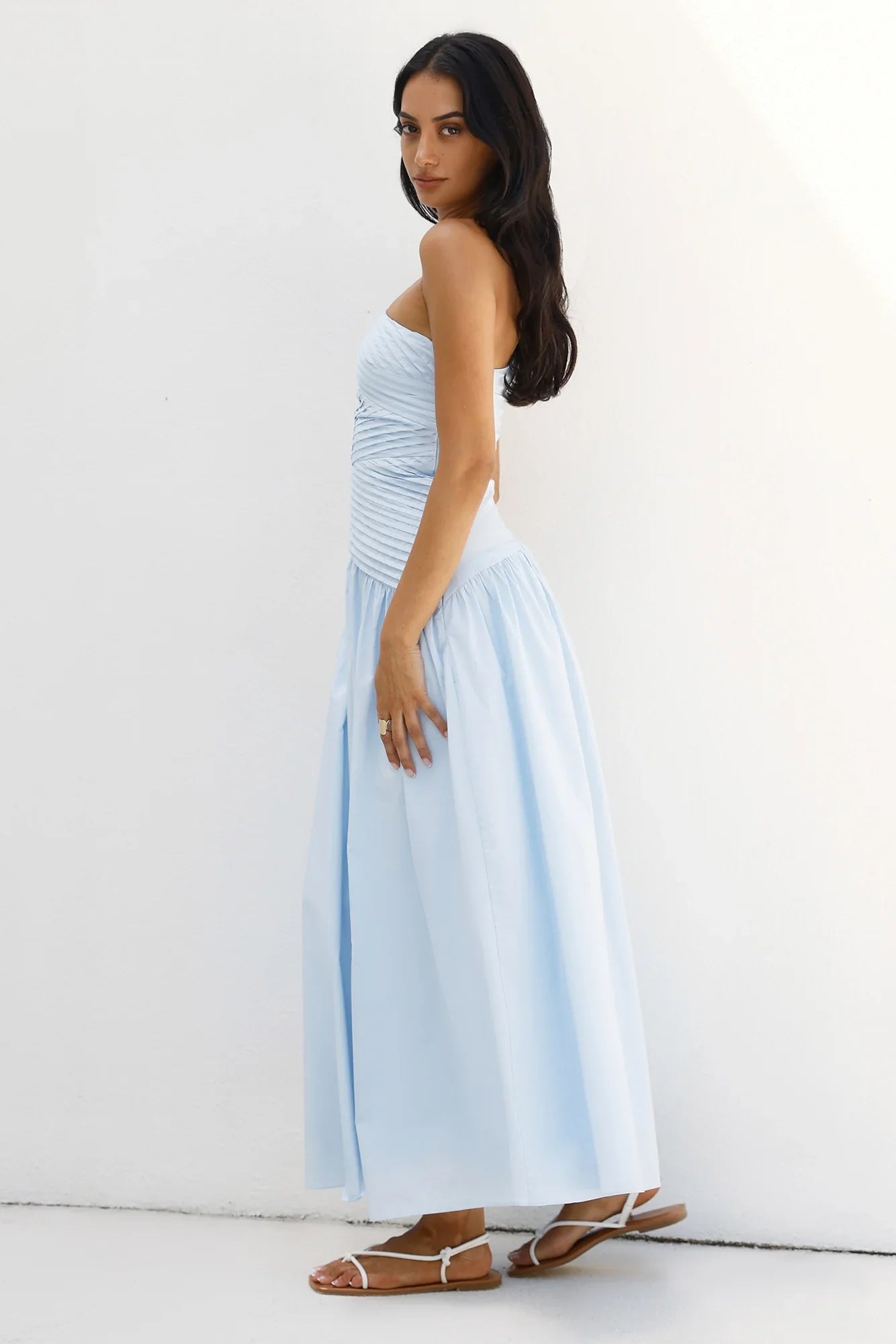 Seashell Moments One Shoulder Maxi Dress