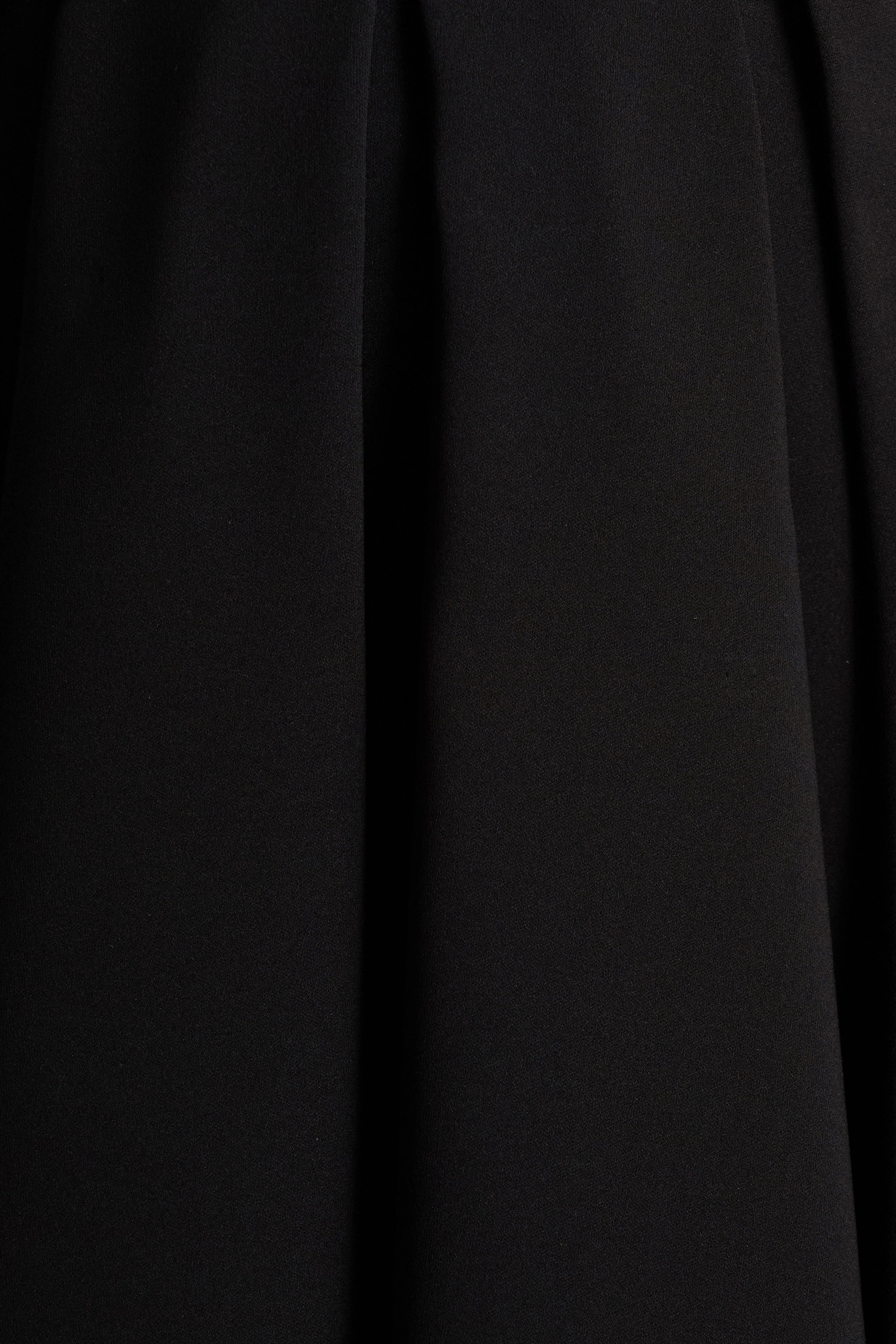Cosima | Black Bardot-Neck Midi Dress