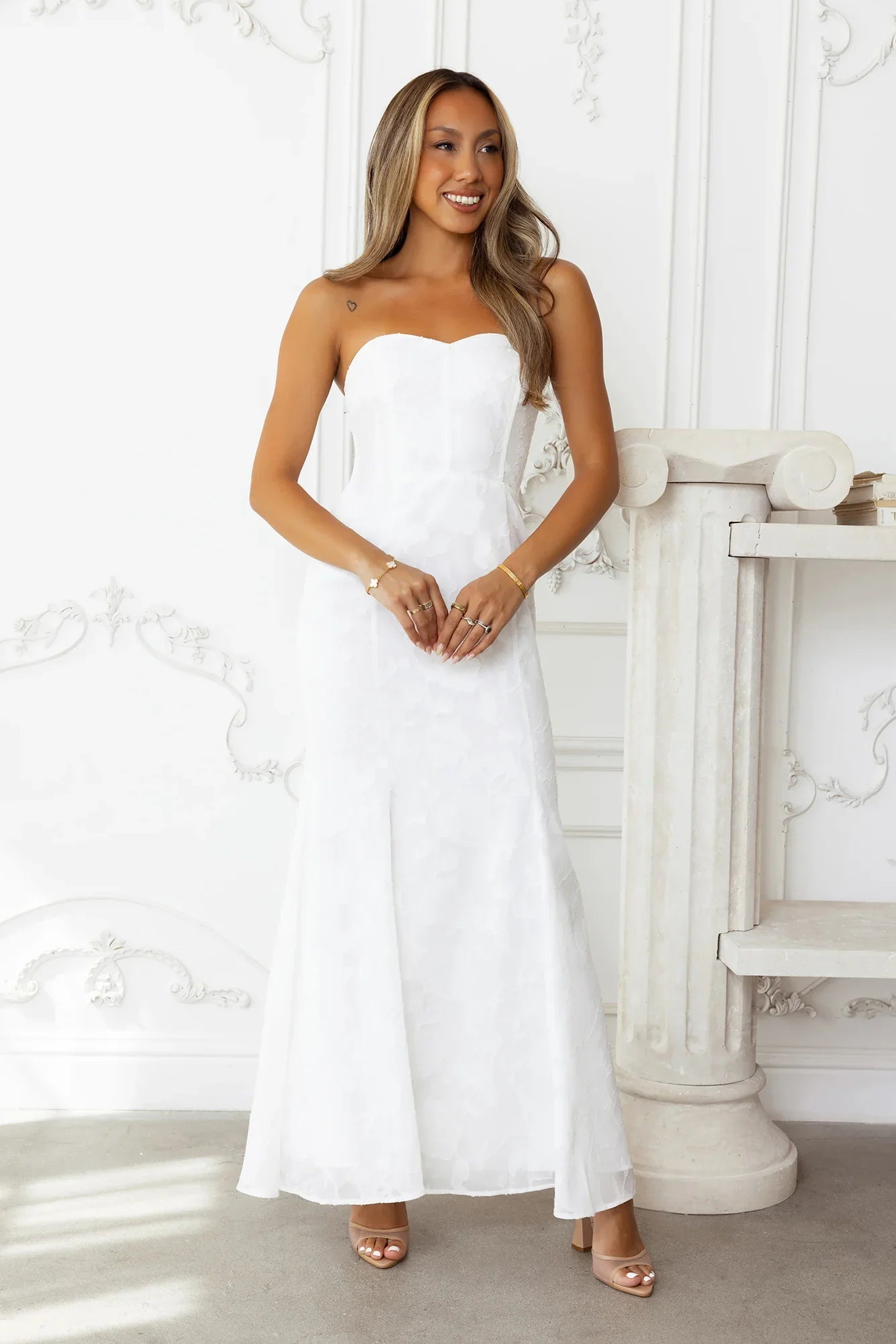 Sea Kissed Strapless Maxi Dress