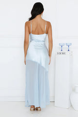 Silky Kiss Satin Maxi Dress