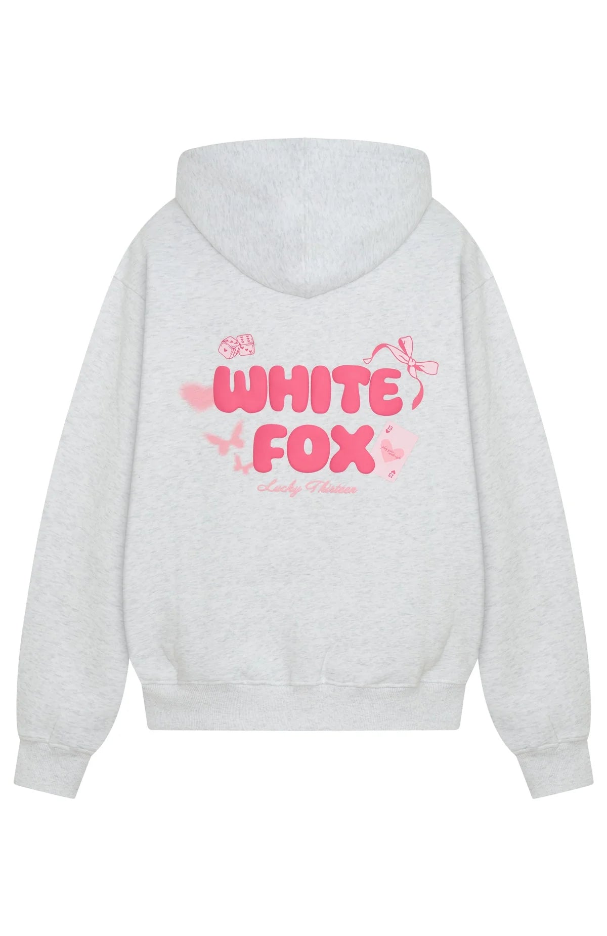 Lucky Thirteen Stephanie Oversized Hoodie Grey Marle