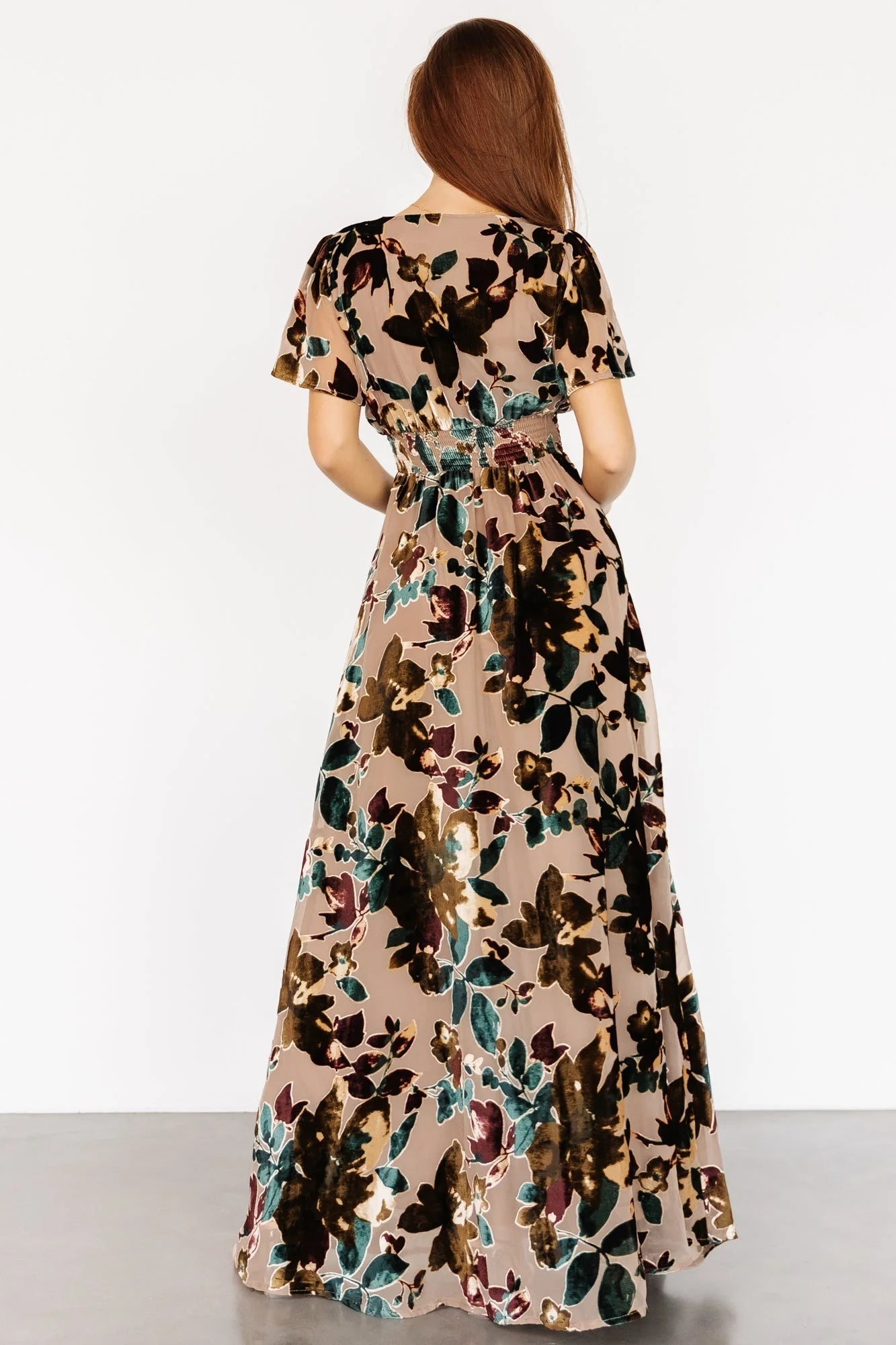 Valen Maxi Dress | Champagne Multi