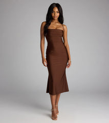 Love Story Loading Lace-Up Midi Dress