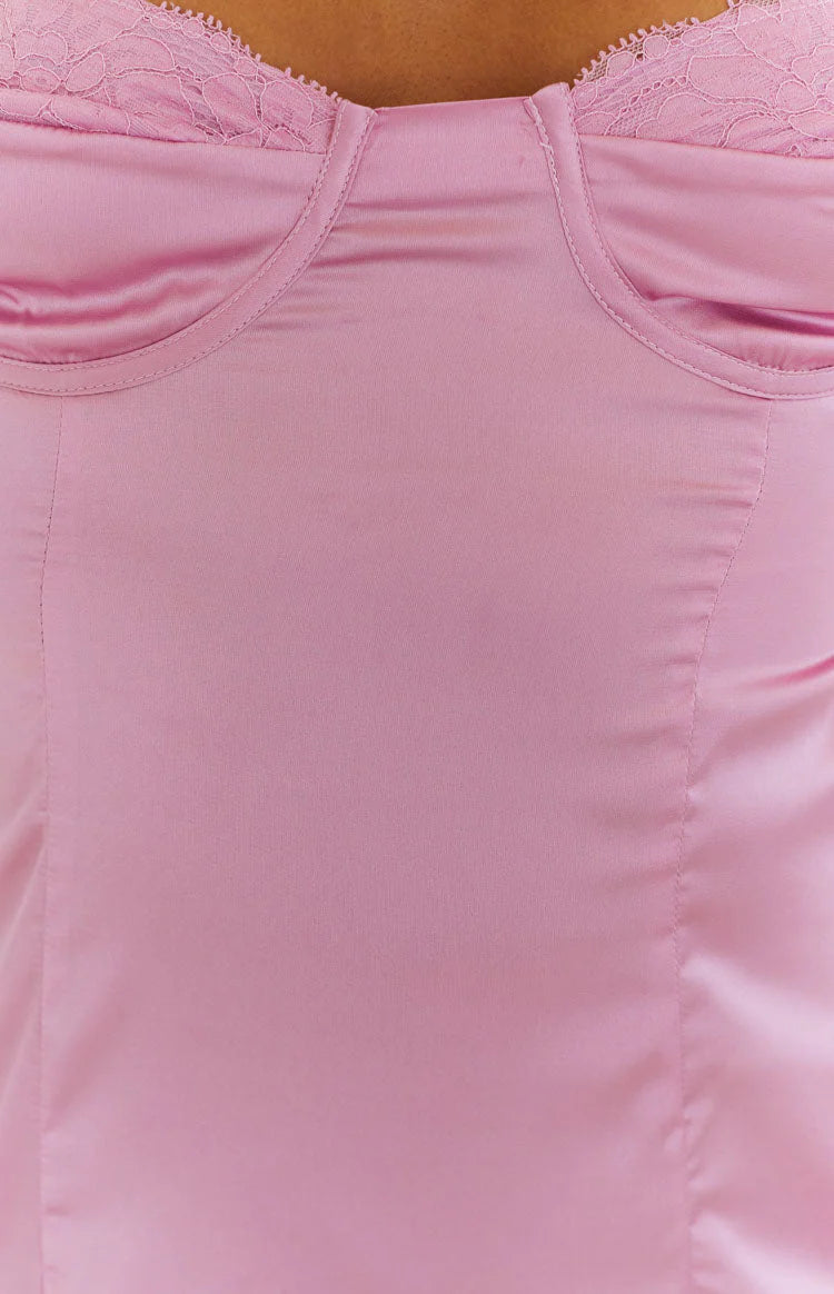 Trouble Pink Mini Dress